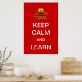 Kalm houden en leren poster (Keuken)
