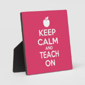 Kalm houden en lesgeven voor leraren fotoplaat (Voorkant)