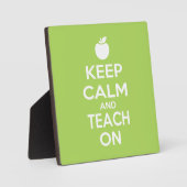 Kalm houden en lesgeven voor leraren fotoplaat (Voorkant)