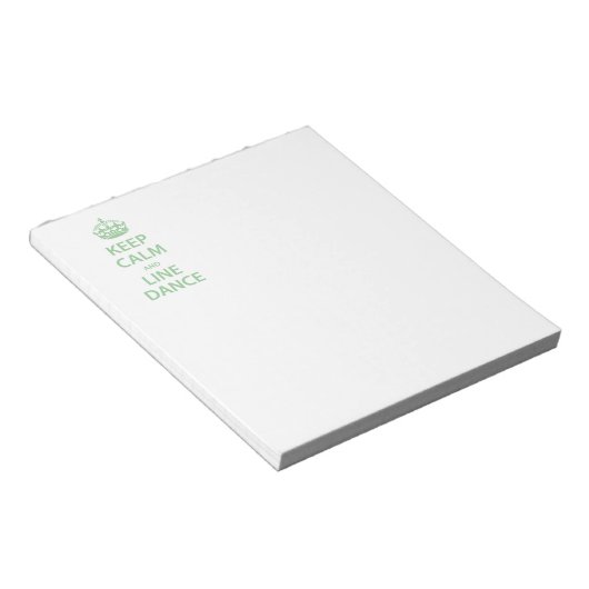 Kalm houden en lijn Dance Notitieblok (Schuin)