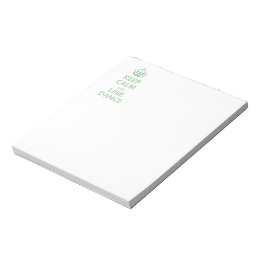 Kalm houden en lijn Dance Notitieblok (Linkerzijde)