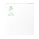 Kalm houden en lijn Dance Notitieblok (Voorkant)