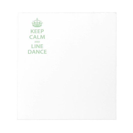Kalm houden en lijn Dance Notitieblok (Voorkant)