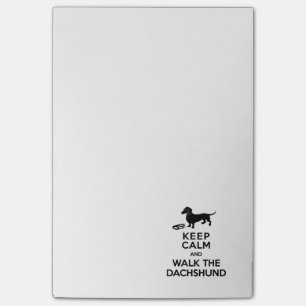 Kalm houden en lopen in de Dachshund - Cute Doxie Post-it® Notes