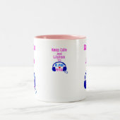 ♪ ♥ Kalm houden en luisteren naar KPop Fab Two-Ton Tweekleurige Koffiemok (Center)