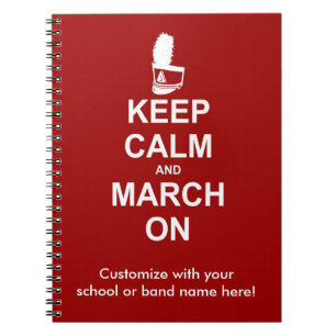 Kalm houden en maart aan Aangepast Notitieboek