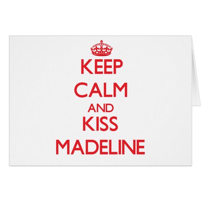 Kalm houden en Madeline kussen (Voorkant Horizontaal)