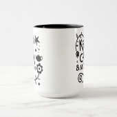 Kalm houden en Mam houden op rendy Citaat Mok (Midden)