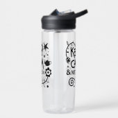 Kalm houden en Mam houden op rendy Citaat Waterfles (Links)