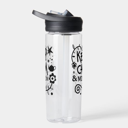 Kalm houden en Mam houden op rendy Citaat Waterfles (Rechts)