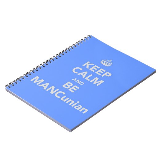 Kalm houden en MANCunian zijn Notitieboek (Linkerzijde)