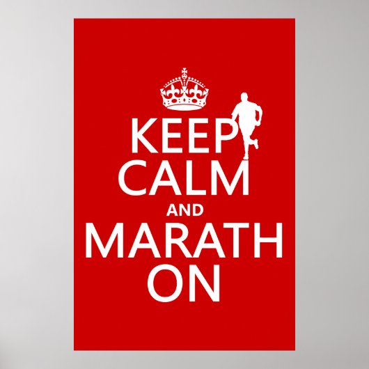 Kalm houden en Marath aan Poster (Voorkant)