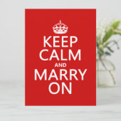 Kalm houden en Marry aan (alle kleuren) Kaart (Staand voorkant)