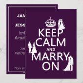 Kalm houden en Marry aan (alle kleuren) Kaart (Voorkant / Achterkant)