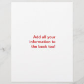 Kalm houden en massage halen flyer (Achterkant)