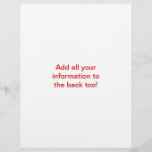 Kalm houden en massage halen flyer (Achterkant)