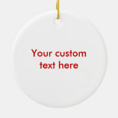 Kalm houden en massage halen keramisch ornament (Achterkant)