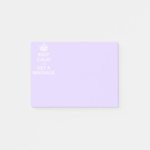 Kalm houden en massage halen post-it® notes