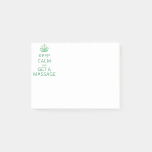 Kalm houden en massage halen post-it® notes (Voorkant)