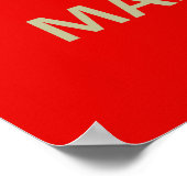 Kalm houden en massage halen poster (Hoek)