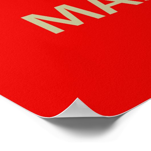 Kalm houden en massage halen poster (Hoek)