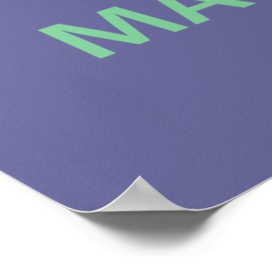 Kalm houden en massage halen poster (Hoek)