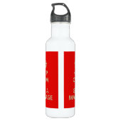 Kalm houden en massage halen waterfles  (Achterkant)