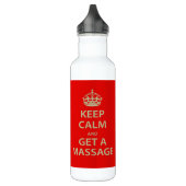 Kalm houden en massage halen waterfles  (Links)