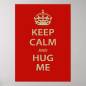 Kalm houden en me vasthouden poster (Voorkant)