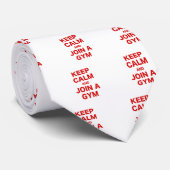 Kalm houden en meedoen aan een gym stropdas (Opgerold)