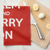 Kalm houden en meenemen op keukenhanddoeken (Quarter Fold)