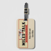 Kalm houden en melk verdienen bagagelabel (Voorkant (verticaal))