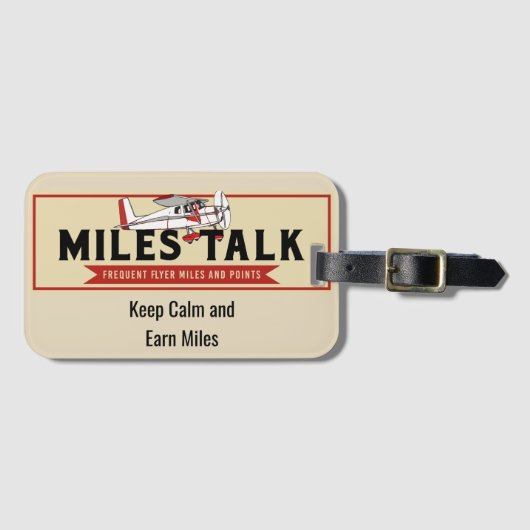 Kalm houden en melk verdienen bagagelabel (Voorkant (horizontaal))