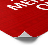 Kalm houden en Merk op Poster (Hoek)