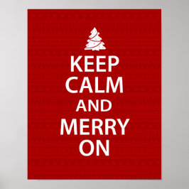 Kalm houden en Merk op Poster