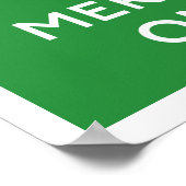 Kalm houden en Merk op Poster (Hoek)