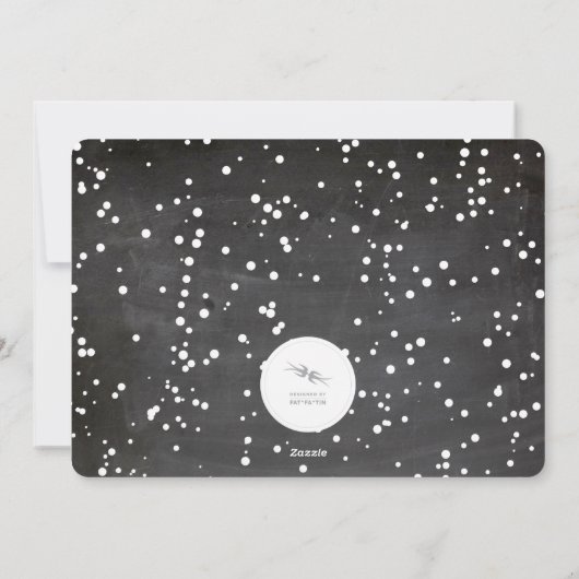 Kalm houden en Merry op Chalkboard Funny Holiday Feestdagenkaart (Achterkant)