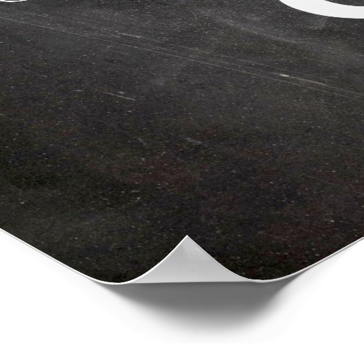 Kalm houden en Merry op Chalkboard Funny Holiday Poster (Hoek)