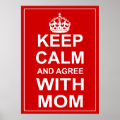 Kalm houden en met mama overeenkomen poster (Voorkant)