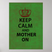 Kalm houden en moeder aan poster (Voorkant)