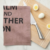 Kalm houden en moeder aan theedoek (Quarter Fold)
