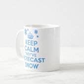 Kalm houden en mok uitvoeren - sneeuw (Voorkant links)