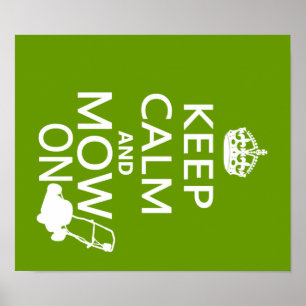 Kalm houden en Mow aan Poster