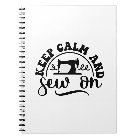Kalm houden en naaien notitieboek (Voorkant)