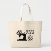 Kalm houden en naaien op vaartuigen / Logo kronen Tote Bag (Voorkant)