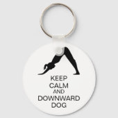 Kalm houden en naar beneden sleutelhanger (Voorkant)