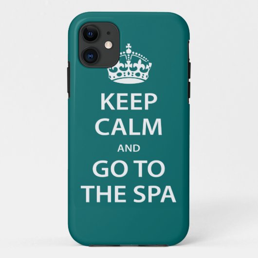 Kalm houden en naar de spa gaan Case-Mate iPhone case (Achterkant)