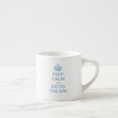 Kalm houden en naar de spa gaan espresso kop (Rechts)