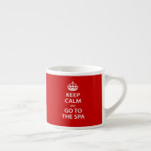 Kalm houden en naar de spa gaan espresso kop (Rechts)