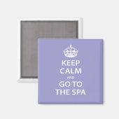 Kalm houden en naar de spa gaan magneet (Voorkant / Achterkant)